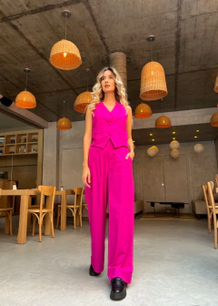 PANTALONA AURORA LINHO FRAMBOESA - loja online