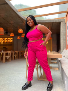 CROPPED ARPOADOR LINHO PINK - loja online