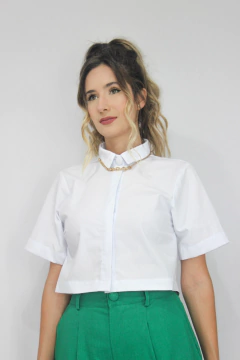 CAMISA CROPPED NITERÓI BRANCA na internet