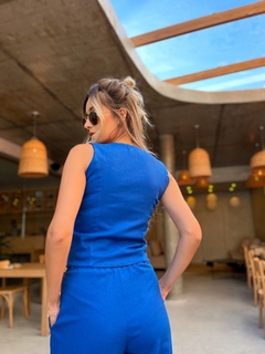 Imagem do COLETE LINHO LEOPOLDINA AZUL ROYAL