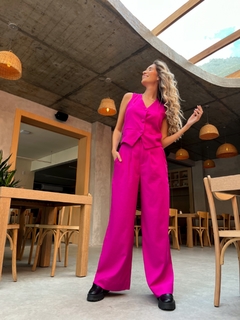 PANTALONA AURORA LINHO FRAMBOESA - loja online