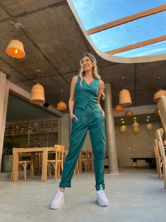 COLETE LINHO LEOPOLDINA VERDE PETRÓLEO na internet