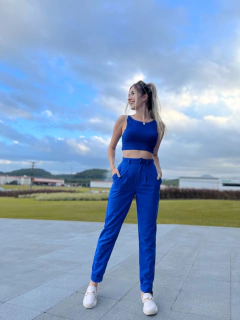TOP CANELADO LÍRIO AZUL ROYAL na internet