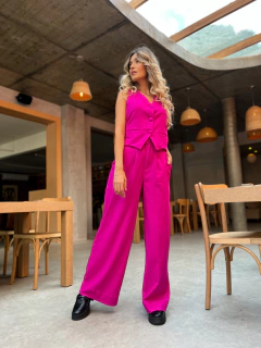 Imagem do PANTALONA AURORA LINHO FRAMBOESA