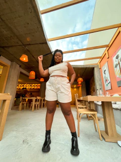 SHORTS AURORA LINHO CRU - comprar online