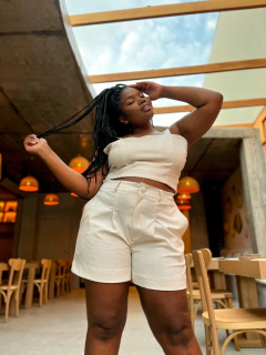 SHORTS AURORA LINHO CRU - comprar online