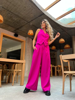 PANTALONA AURORA LINHO FRAMBOESA na internet