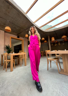 PANTALONA AURORA LINHO FRAMBOESA - SUNNY SOUL