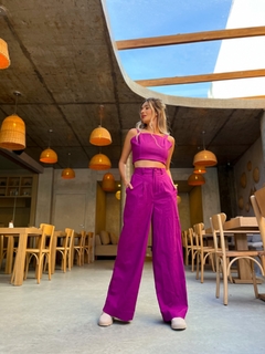 CROPPED ARPOADOR LINHO ROXO
