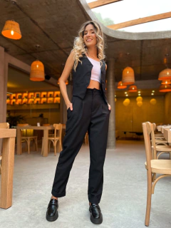 CALÇA AURORA LINHO PRETA - loja online