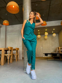 COLETE LINHO LEOPOLDINA VERDE PETRÓLEO