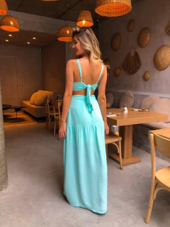 Vestido Sereia Verde Água