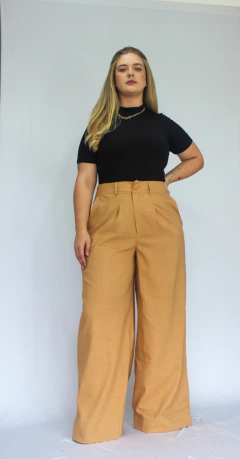 PANTALONA AURORA LINHO AMÊNDOA - SUNNY SOUL