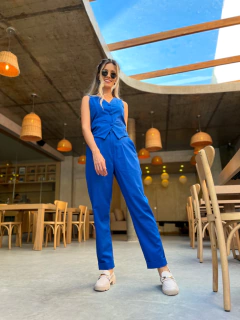 Imagem do CALÇA AURORA LINHO AZUL ROYAL