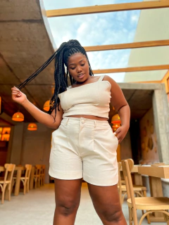 SHORTS AURORA LINHO CRU - loja online