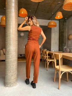 CALÇA AURORA LINHO MARROM