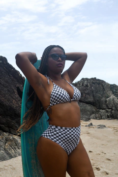 CALCINHA JOAQUINA VICHY PRETO