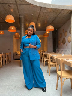 PANTALONA AURORA LINHO AZUL ÍNDIGO na internet