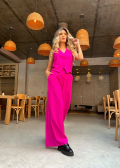 PANTALONA AURORA LINHO FRAMBOESA na internet