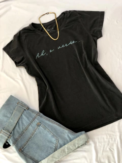 T-SHIRT CHUMBO "AH, O VERÃO..." na internet