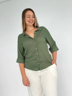 CAMISA FRESCOR VISCOLINHO MILITAR - SUNNY SOUL