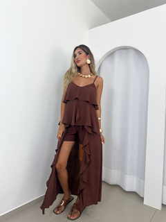 SHORTS ALFAIATARIA SAVANA MARROM - loja online