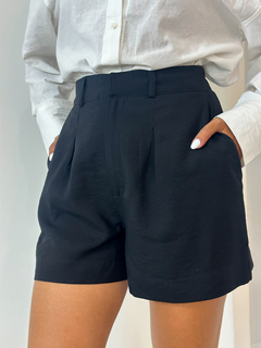 SHORTS ÁUREA ALFAIATARIA PRETO na internet