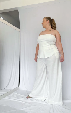 PANTALONA AURORA LINHO OFF WHITE - SUNNY SOUL