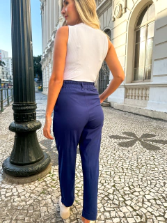 CALÇA AURORA LINHO MARINHO - loja online