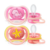 Chupetes Avent Ultra Air Deco 6-18M rosa x2
