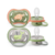 Chupete Avent Ultra Air Deco 6-18M Verde Y Gris x 2 Unidades
