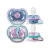 Chupete Avent Ultra Air Deco 6-18M Azul y Lila x 2 Unidades