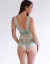 Calcinha Calesson Em Renda Bicolor Amanda Verde