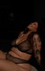 Conjunto de Calcinha Tanga e Sutiã Triângulo em Tule Poá Paola - comprar online