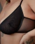 Sutiã Triângulo Sem Bojo Em Microtule Preto Livia - Maria Ateliê de Lingerie Artesanal Inclusiva