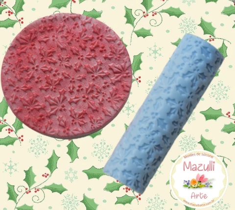 Marcador de textura Azevinho natal