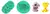 Molde de silicone Kit Bichinhos cod 1383 - loja online