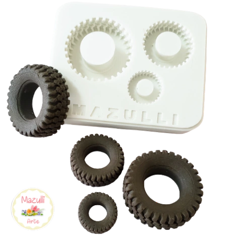 Molde de silicone Pneu de Trator Cod 2372