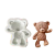 Molde de silicone 2685 urso fofo