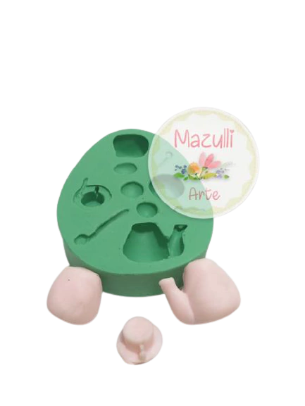 Molde de silicone Kit Xícaras cod 53