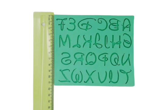 Molde de silicone Alfabeto 1777