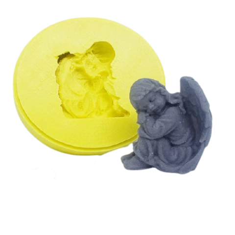 Molde de silicone Anjinho barroco cod 2228