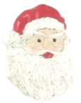 Molde de silicone Rosto pequeno papai noel cod 26 natal