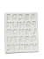 Molde de silicone 2670 letras linho