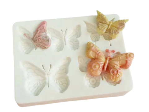 Molde de silicone - Borboletas delicadas cod 2556