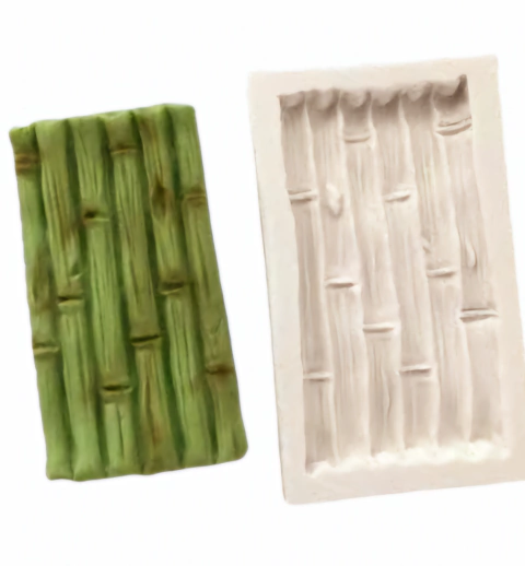 Molde de silicone textura Bambu