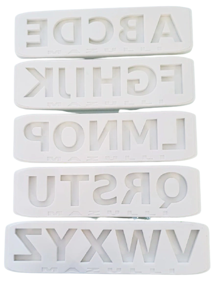 Molde de silicone Letras Kit com 5 moldes - comprar online