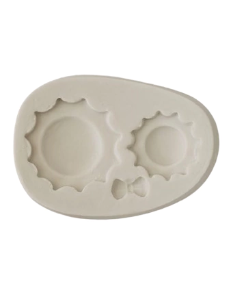 Molde de silicone cod 2721 sol radiante e lacinho