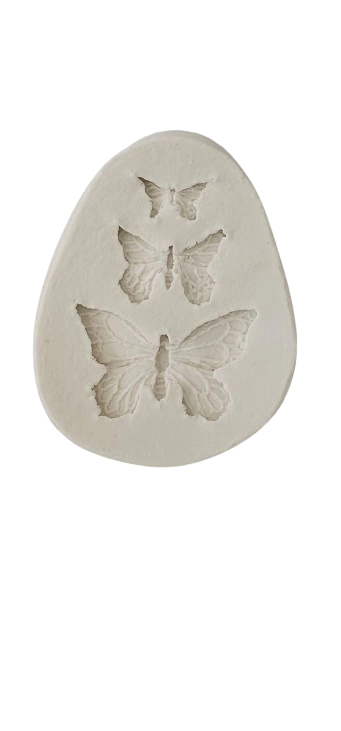 Molde de silicone cod 2696 trio borboletas