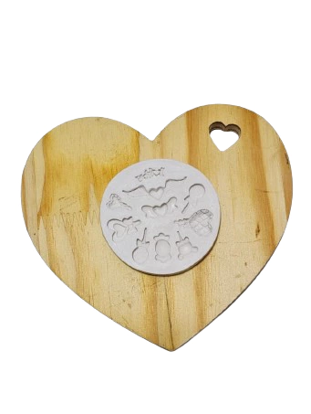 Molde de silicone cod 2692 doces coração